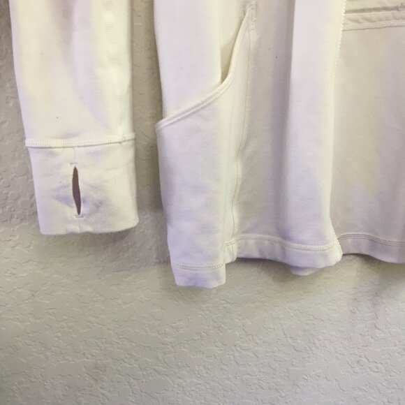 Lululemon Sunshine Salutation Jacket  Womens 6 White Stretch Zip Up Front Pocket - Picture 5 of 16